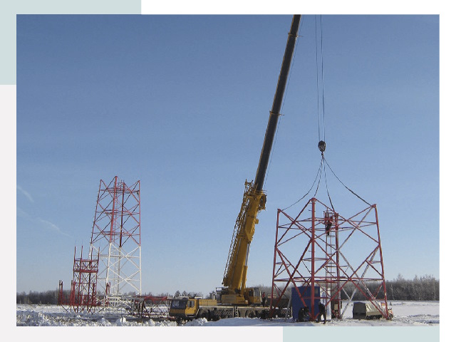 Монтаж вышек связи в Саянске