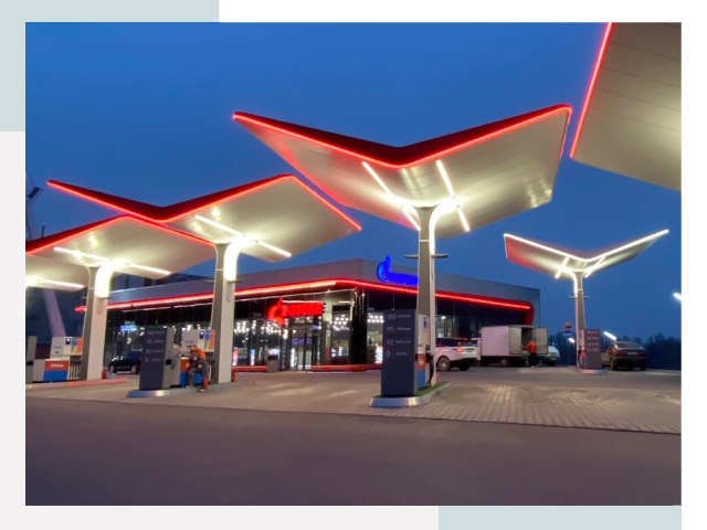 Навесы для АЗС в Саянске