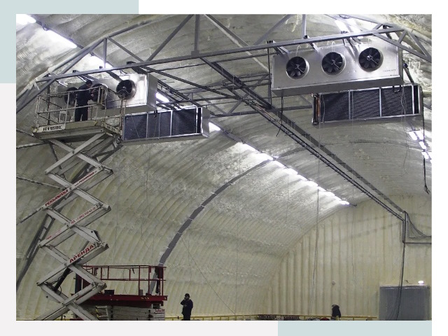 Оснащение ангаров в Саянске