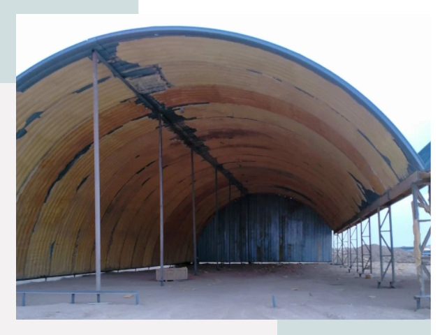 Реконструкция ангаров в Саянске