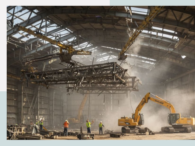 Демонтаж ангаров в Саянске от 610 руб. за м²